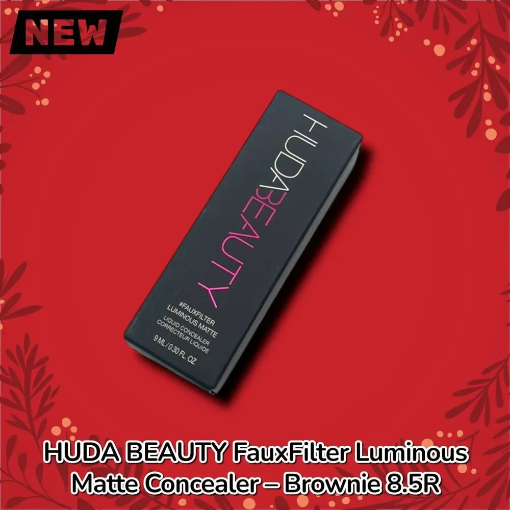 New HUDA BEAUTY FauxFilter Luminous Matte Liquid Concealer – Brownie 8.5R – Full